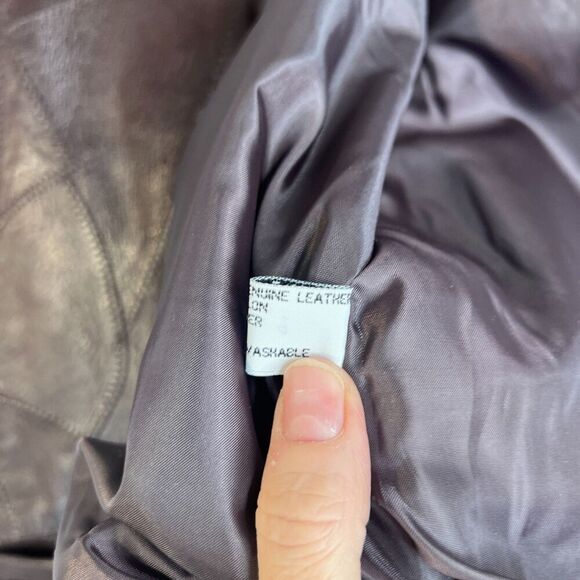 Genuine Leather Brown Snap Button Front Vest Western Wear Urban Cowboy Size XL - Picture 6 of 12